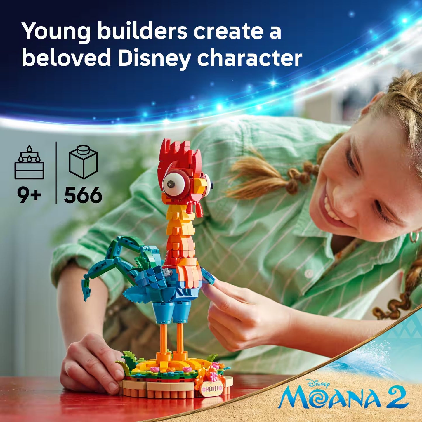LEGO - Disney Moana 2 Heihei Buildable Animal Model Kit 43272