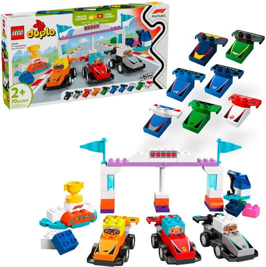 LEGO - DUPLO Town F1 Team Race Cars & Drivers Building Toy 10445