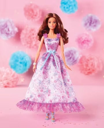 Barbie Signature Birthday Wishes Collectible Doll in Lilac Dress With Giftable Packaging