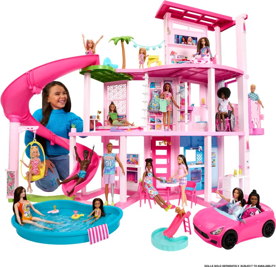 Barbie Dreamhouse Dollhouse With 75+ Accessories & Wheelchair Accessible Elevator, Lights, Sounds, Music