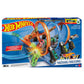 Hot Wheels Track Set With 1:64 Scale Toy Car, Motorized Track With 3 Corkscrew Loops