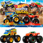 Hot Wheels Monster Trucks Demolition Doubles, 2-Pack Of 1:64 Scale Toy Trucks